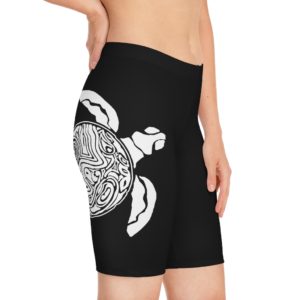 Women's Bike Shorts | Aztec Sea Turtle